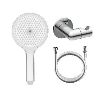 Лейка для душа с держателем и шлангом Raglo R476.43, хром — фото 1, Лейки для душа