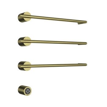 AQM3143BG Полотенцесушитель электрический (встраиваемый) 520*506 c терморегуляторм, цвет: золото шли — фото 1, Электрические полотенцесушители