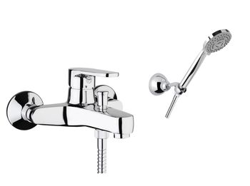 Смеситель для ванны Fiore KYMA 75CR6504, хром — фото 1, Смеситель для ванны