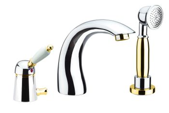 Смеситель на борт ванны Fiore IMPERIAL 83CO5105, хром/золото — фото 1, Смесители на борт ванны