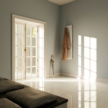 Полотенцесушитель электрический INARO ПРОФИЛЬНЫЙ 1500х240 правый, скр.монтаж, СНШ, белый матовый(RAL 9016), (Ferrum, 8 крючков), Маргроид Inaro-15024-1081-9016R — фото 1, Электрические полотенцесушители