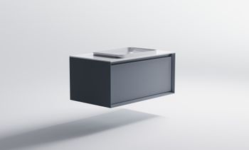 Товар: Тумба Фрейм 100 с 1ящ NCS S 3005-R80B мат. с раковиной Антарес бел гл. и столешницей Solid бел гл. 4631177713934 - фото 4 Тумба Фрейм 100 с 1ящ NCS S 3005-R80B мат. с раковиной Антарес бел гл. и столешницей Solid бел гл. 4631177713934 — фото 4, Тумбы с раковиной