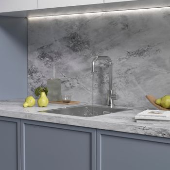 Кухонная мойка Reflexion Iseo RX2265BL оружейная сталь — фото 87, Кухонные мойки