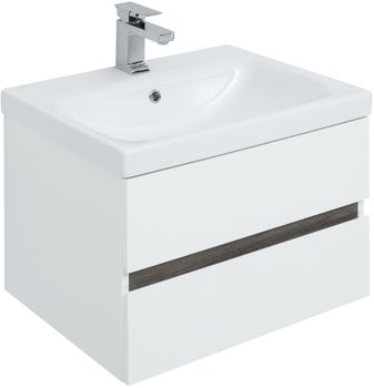 Мебель для ванной Aquanet Беркли 60 белый/дуб рошелье (зеркало дуб рошелье) 00258906 — фото 27, Комплекты мебели для ванной