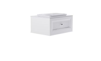 Товар: Тумба Классик 80 с 1ящ белый мат. с раковиной Ретро бел гл. и столешницей Solid бел гл. 4631177714092 - фото 4 Тумба Классик 80 с 1ящ белый мат. с раковиной Ретро бел гл. и столешницей Solid бел гл. 4631177714092 — фото 4, Тумбы с раковиной