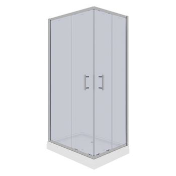 Уголок Quadro QZ71S душевой PARLY с поддоном — фото 1, Душевые уголки