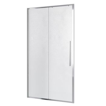 Дверь в нишу Niagara Nova NG-65-13CH (130х195) хром,стекло шиншилла,дверь раздвижная,1 место — фото 2, Душевые двери в нишу