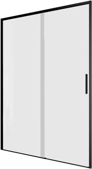 Душевая дверь Aquanet Pleasure Evo 130 AE65-N130-BT профиль черный, прозрачное стекло — фото 3, Душевые двери в нишу