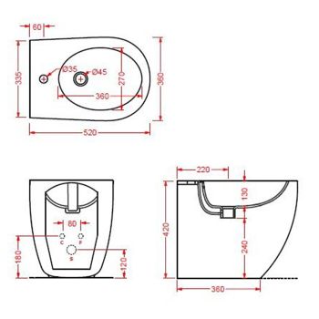 Биде Artceram File 2.0 напольное с одним отверстием цвет cocoa FLB002 39 00 — фото 1, Биде напольные