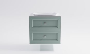 Тумба Классик 80 с 2ящ NCS S 3005-b80g мат. с раковиной Ретро бел гл. и столешницей Solid бел гл. 4631177714283 — фото 1, Тумбы с раковиной