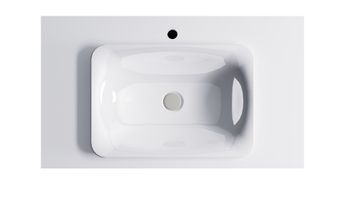 Тумба Классик 100 с 1ящ NCS S 3005-R80B мат. с раковиной Ретро бел гл. и столешницей Solid бел гл. 4631177714177 — фото 6, Тумбы с раковиной