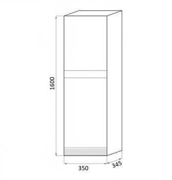 Пенал вертикальный Vision (левый) VSN000P-L — фото 3, Пеналы для ванной комнаты
