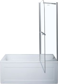 Шторка на ванну Aquanet SG-1200, прозрачное стекло — фото 4, Шторы для ванной
