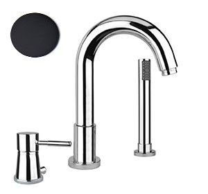 Смеситель на борт ванны Fiore XENON 44NN5155, черный — фото 1, Смесители на борт ванны