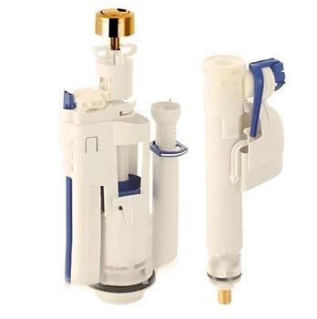 Механизм двойного смыва Artceram цвет золото ACA006 73 — фото 1, Кнопки смыва