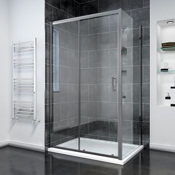 Душевой угол Veconi Rovigo RV-055GM, 1300х700х1950, оружейная сталь, прозрачное стекло RV055GM-13070-01-C8 — фото 1, Душевые уголки