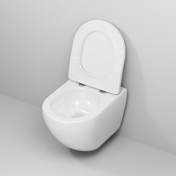 Унитаз подвесной Grossman GR-4457SQ (520х360х320) безободковый,смыв торнадо,белый с тонкой крышкой,микролифт,1 место — фото 5, Подвесные унитазы