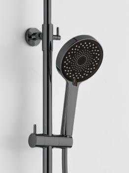 BOND B12-8277 Душевая стойка с термостатом и тропическим душем — фото 14, Душевые стойки