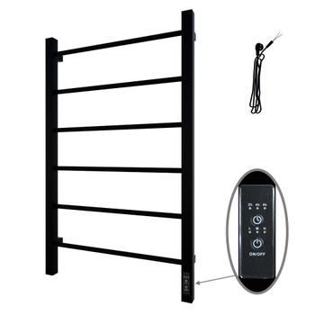 Полотенцесушитель Каталея (электро.) 50х80 (скр.монтаж, унив.подкл., Черный матовый), Альтасан КаталеяСП5080ЧМ — фото 1, Электрические полотенцесушители