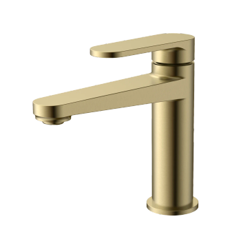 AQM6910BG Novara Смеситель для раковины, цвет золото шлифованное — фото 1, Смесители для раковины