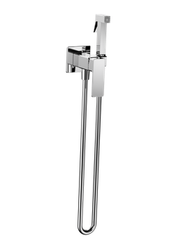 AQM6817CR Savona Готовый комплект гигиенического душа (скрытый монтаж, латунная лейка), хром — фото 1, Гигиенические души