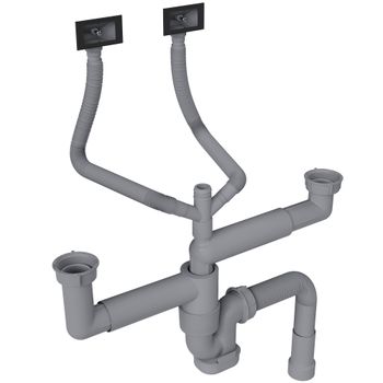 Кухонная мойка Reflexion Iseo RX2265BL оружейная сталь — фото 468, Кухонные мойки