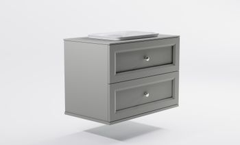 Товар: Тумба Классик 90см 2ящ NCS S 3502-Y мат., раковина Ретро бел глянц, столешница Solid в цвете 4631177715808 - фото 3 Тумба Классик 90см 2ящ NCS S 3502-Y мат., раковина Ретро бел глянц, столешница Solid в цвете 4631177715808 — фото 3, Тумбы с раковиной