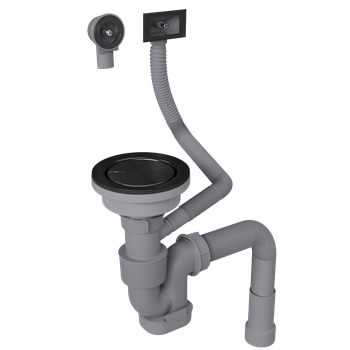 Кухонная мойка Reflexion Iseo RX2265BL оружейная сталь — фото 404, Кухонные мойки