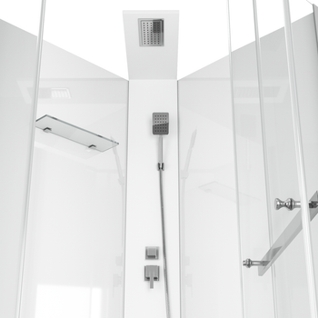 Кабина CHIKA901T душевая без крыши Ceruttispa (90x90x215-225) — фото 2, Душевые кабины