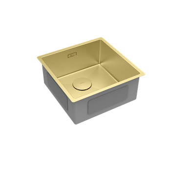 Товар: Кухонная мойка Lemark OLANGA 440 прямоугольная из нержавеющей стали цвет, Светлое золото 9938122 - фото 2 Кухонная мойка Lemark OLANGA 440 прямоугольная из нержавеющей стали цвет, Светлое золото 9938122 — фото 2, Кухонные мойки