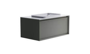 Товар: Тумба Фрейм 90 с 1ящ NCS S 3502-y мат. с раковиной Антарес бел гл. и столешницей Solid бел гл. 4631177713880 - фото 3 Тумба Фрейм 90 с 1ящ NCS S 3502-y мат. с раковиной Антарес бел гл. и столешницей Solid бел гл. 4631177713880 — фото 3, Тумбы с раковиной