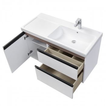 Товар: DOMI Тумба под раковину Gap Plus 100, 2 ящ., 1 дв., белый глянец, правая, ROCA 7857627806 - фото 3 DOMI Тумба под раковину Gap Plus 100, 2 ящ., 1 дв., белый глянец, правая, ROCA 7857627806 — фото 3, Тумбы под раковину