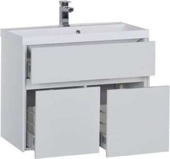 Тумба под раковину Aquanet Латина 80 белый 00179638 — фото 13, Тумбы под раковину