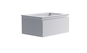 Товар: Нижний шкаф Альфа 70 с 1 ящиком белый матовый + Раковина "Альфа 70" 03060003+04010006 - фото 3 Нижний шкаф Альфа 70 с 1 ящиком белый матовый + Раковина "Альфа 70" 03060003+04010006 — фото 3, Тумбы с раковиной