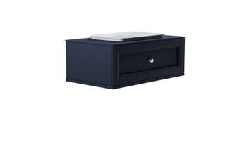 Тумба Классик 100см 1ящ RAL7024 мат., раковина Ретро бел глянц, столешница Solid в цвете 4631177715648 — фото 4, Тумбы с раковиной