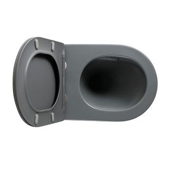 Унитаз подвесной Veconi Ento VEN-52TGr — фото 6, Подвесные унитазы