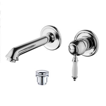 Villa Смеситель для раковины, монолит.излив181мм встраивамемый, р/ОД, хром, LM, LM4826C — фото 1, Смесители для раковины