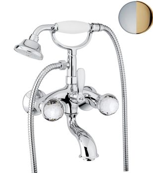 Смеситель для ванны Fiore XT SKY (SWAROVSKI®) 17CO0600, хром/золото — фото 1, Смеситель для ванны