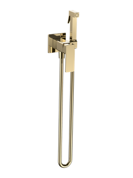 AQM6817GG Savona Готовый комплект гигиенического душа (скрытый монтаж, латунная лейка), золото — фото 1, Гигиенические души