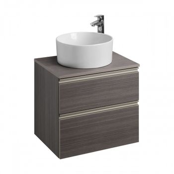 Тумба под раковину Roca The Gap 60 городской дуб 2 ящика A857397402 — фото 5, Тумбы под раковину