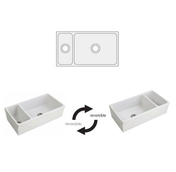 Товар: Кухонная мойка SIMAS LAVABI накладная двойная глазированная с 4 сторон без отверстий цвет белый Q542 - фото 2 Кухонная мойка SIMAS LAVABI накладная двойная глазированная с 4 сторон без отверстий цвет белый Q542 — фото 2, Кухонные мойки