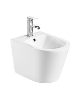 AQM2101 Биде подвесное с отв под смеситель, с переливом 515x360x345мм — фото 1, Подвесные унитазы