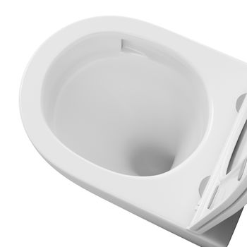 Унитаз подвесной Grossman GR-4457SQ (520х360х320) безободковый,смыв торнадо,белый с тонкой крышкой,микролифт,1 место — фото 3, Подвесные унитазы