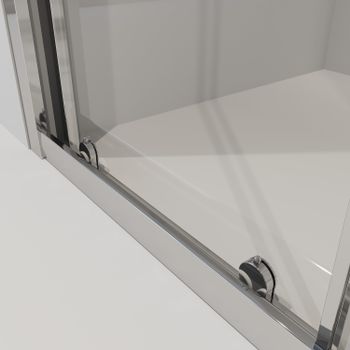 Душевое ограждение Niagara Nova NG-6610-08 (120х80х195) прямоугольник,хром,двери раздвижные,стекло прозрачное,1 место 661008111 — фото 5, Душевые уголки