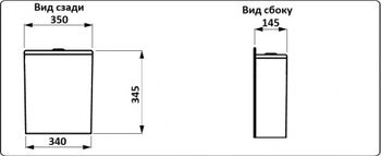 Унитаз напольный CeramaLux 1215A — фото 2, Напольные унитазы