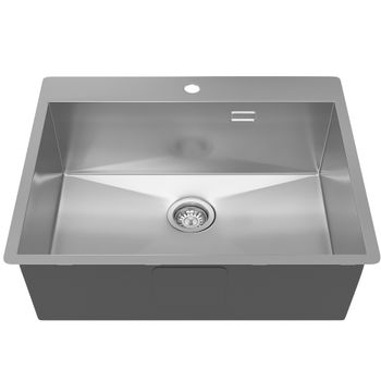 Кухонная мойка Reflexion Iseo RX2265BL оружейная сталь — фото 300, Кухонные мойки