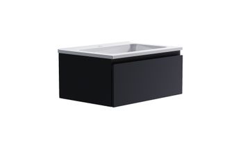 Товар: Нижний шкаф Альфа 70 с 1 ящиком темно-серый (RAL7024 матовый)+ Раковина "Альфа 70" 03060003ral7024+04010006 - фото 3 Нижний шкаф Альфа 70 с 1 ящиком темно-серый (RAL7024 матовый)+ Раковина "Альфа 70" 03060003ral7024+04010006 — фото 3, Тумбы с раковиной