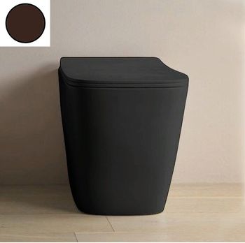 Унитаз Artceram приставной безободковый цвет cocoa ASV004 39 00 — фото 1, Приставные унитазы