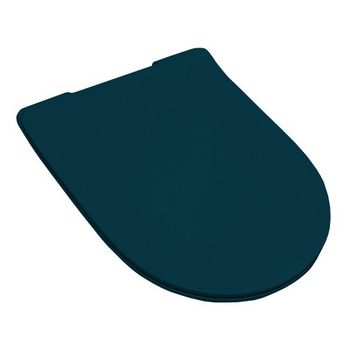 Сиденье с крышкой Artceram File 2.0 с плавным опусканием цвет Green petrolio FLA014 42 — фото 1, Сиденья для унитаза