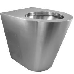 Унитаз из нержавеющей стали без сливного бака глянцевый для МГН 460х355х540 мм 13012.M.B — фото 1, Аксессуары и оборудование для общественных мест